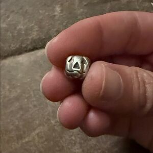 Pandora Sterling Silver Pumpkin Charm Bead